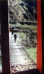 Weg nach Choquequirao: Br�cke �ber den Apurimac